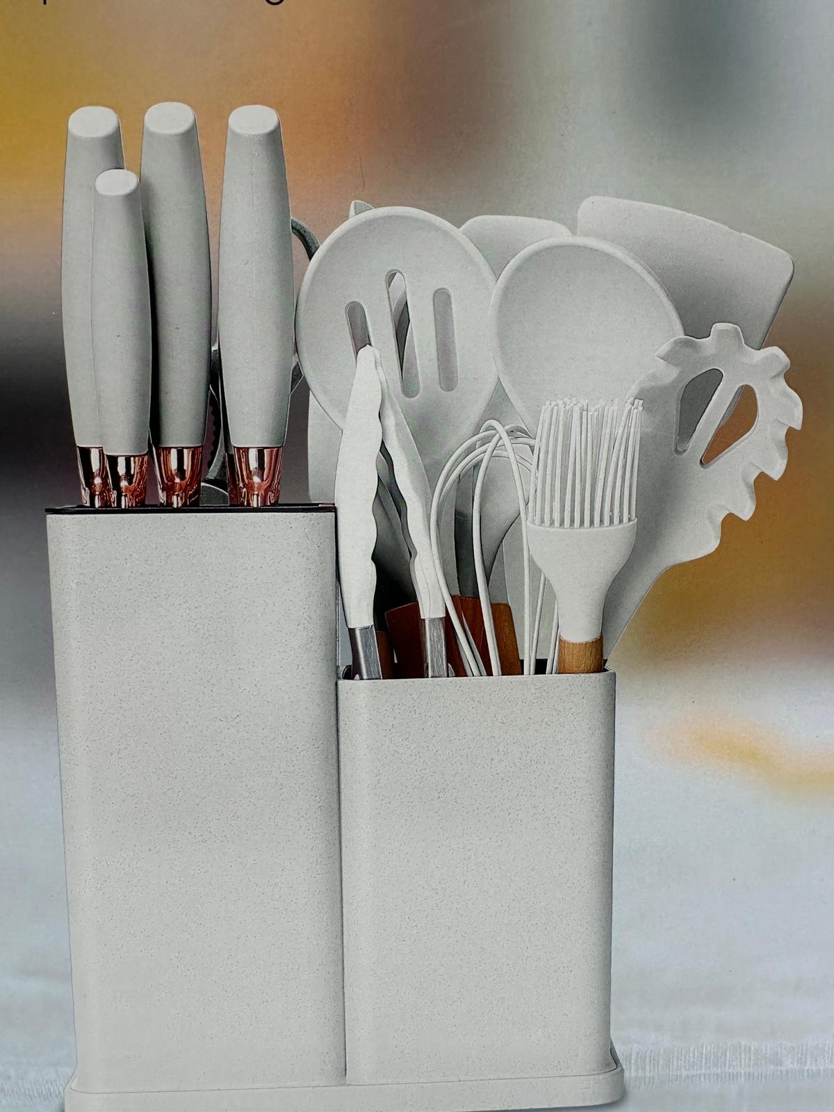 Kitchenware set with essential cooking utensils for home kitchen