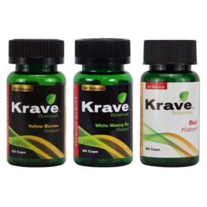 Krave Botanicals Kratom Capsules 30ct Bottle
