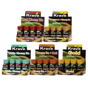 Krave Botanicals Kratom Extract Shot 10ml 12ct Display