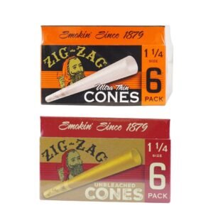 Zig Zag Cones 1 1/4 6pk 24ct Displ